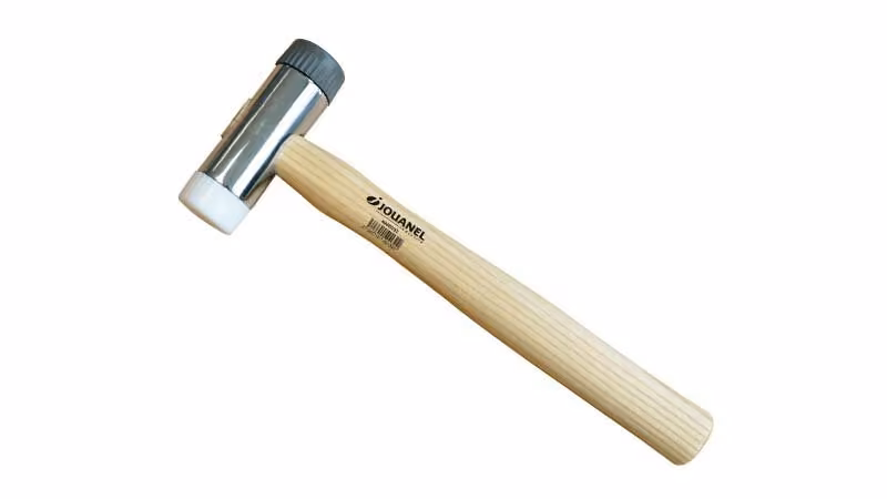 Młotek z podwójnym obuchem (soft+hard) Ø32 mm, trzonek drewniany, 350g