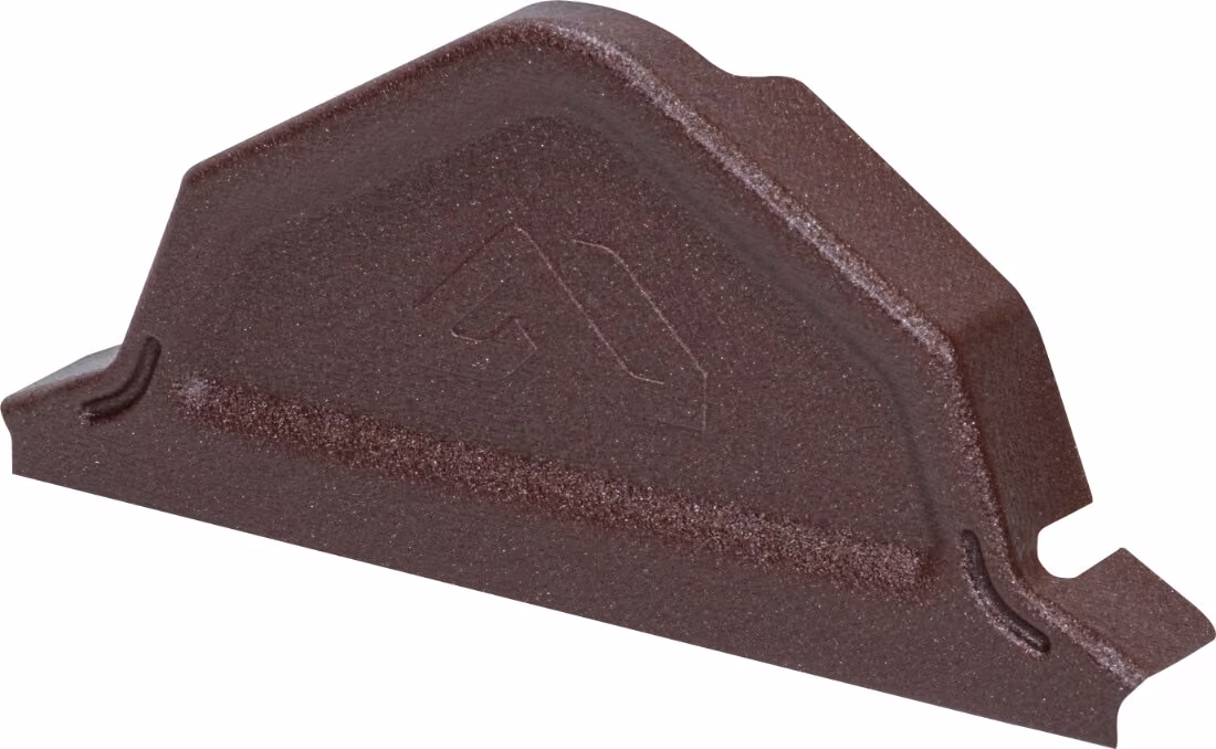 Zakończenie gąsiora Budmat ZP-FLAT do GSM-FLAT D-MATT PLUS - brązowy (RAL8017)