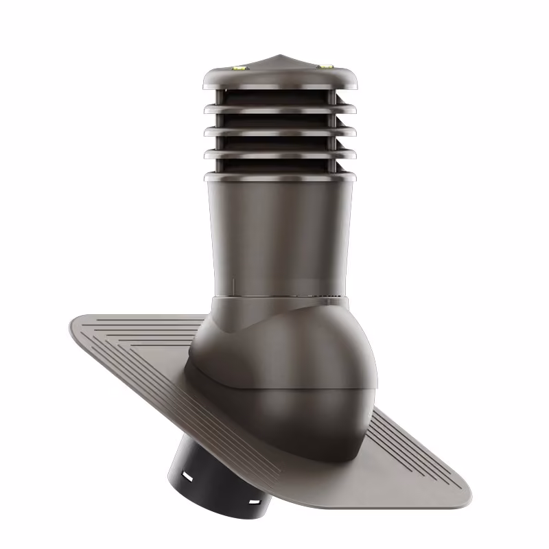 Kominek wentylacyjny Smartline pod gont/pape fi 150mm nieocieplony - ciemny brązowy (RAL8019)