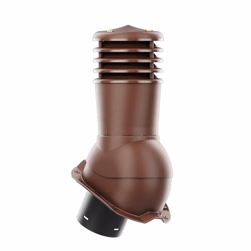Kominek wentylacyjny Smartline profil T18 fi 150mm nieocieplony - brązowy (RAL8017)
