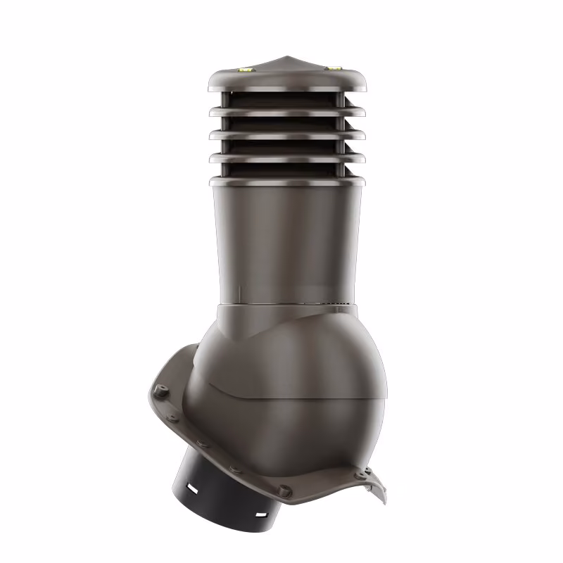 Kominek wentylacyjny Smartline profil X fi 150mm nieocieplony - ciemny brązowy (RAL8019)