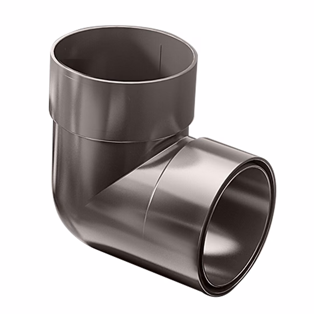 Kolano dwukielichowe 87,5° ProAqua 110 mm - ciemny brązowy (RAL8019)