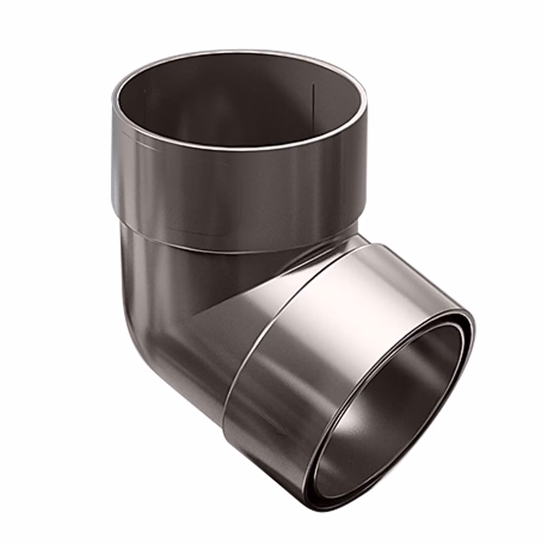 Kolanko 67,5° dwukielichowe ProAqua 110 mm - ciemny brąz (RAL 8019)