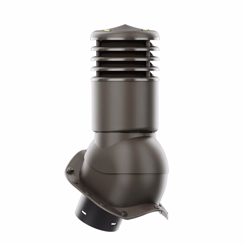 Kominek wentylacyjny Smartline profil X fi 150mm ocieplony - ciemny brązowy (RAL8019)