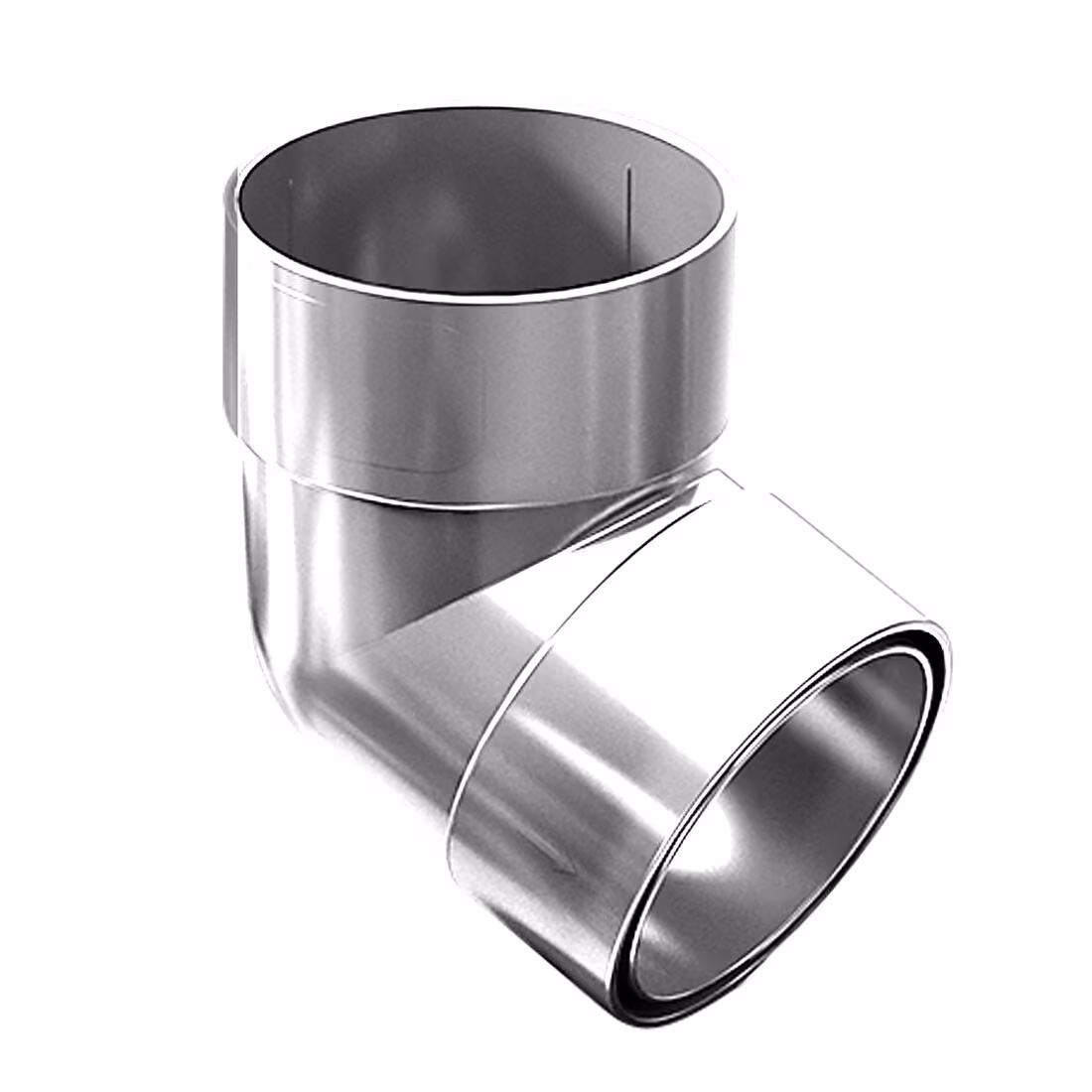 Kolanko 67,5° dwukielichowe ProAqua 90 mm - biały (RAL9010)